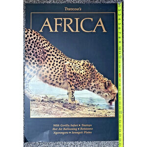 Africa Travel Cheetah Poster Travcoa Tours Promotional Advertising Safari 30"x21